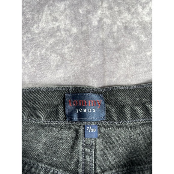 Tommy Jeans Womens 7x30 Black VTG Y2K 90s - Picture 4 of 10